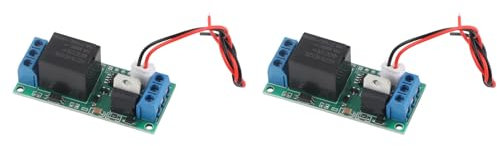 2 Pezzi 12V Moduli Interruttore relè Autobloccante Trigger di Alto Livello Interruttore di Arresto Autobloccante con un Tasto di Avvio