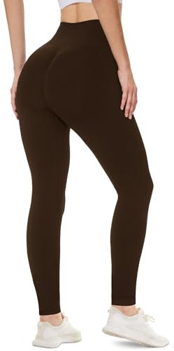 DDOBB Scrunch Butt Leggings Sport Damen Leggins Gym Fitness Push Up Booty Nahtlose Po High Waist Sportleggins Lang Seamless Yogahose Blickdichte