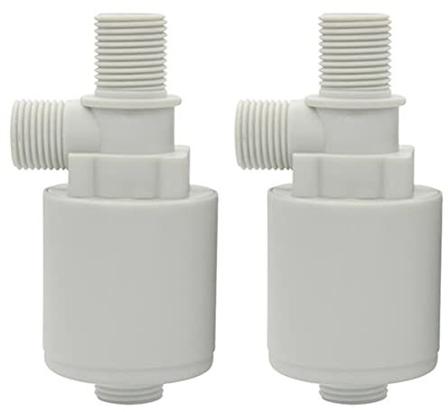 Fegtrtyoa 2X Automatisches Wasser Stands Regel Ventil 1/2 Behälter Schwimm Kugelhahn Aufrecht Außen