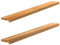 Fensterbänke 2 Stk. Hell 140x15x2 cm Massivholz Eiche,4009131