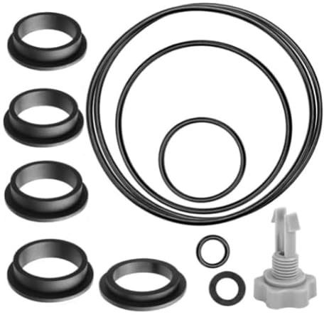 Sandfilter Ersatzteile für Intex Sandfilterpumpen,Luftablassventil und L-förmige O-Ringe Dichtungssatz Ersatz für Intex Sand Filter Pumpen Reparatur Dichtungen Set (Grau)