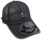 JIAHG Baseball Cap mit Solarventilator Mesh Baseballkappe mit Ventilator Sommer UV-Schutz Sonnenhut Solarbetriebener/USB-Ladesonnenhut (DE/NL/SE/PL, Numerisch, 56, Schwarz)