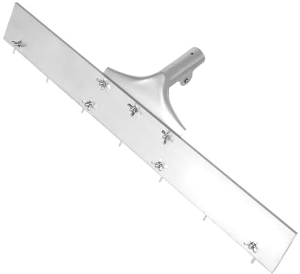 Pin Leveller Levelling Rake 60cm for Self Levelling Floor Compound, Heavy Duty Self Levelling Tools with 7 Adjustable Pins 0–7mm, Aluminium Levelling Rake for Liquid Screed & Epoxy Flooring