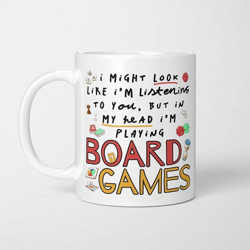 A Bit of Banter I'm Playing Board Games Mug, Tabletop RPG Game Night Gift