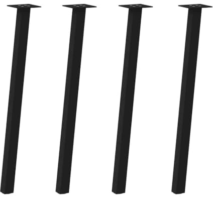 Frdhee Schreibtisch Beine Möbelbeine,Konsolentischbeine 4 STK. Schwarz 72 cm Stahl,Schreibtisch Füße für Esstisch,Schreibtisch,Nachttisch