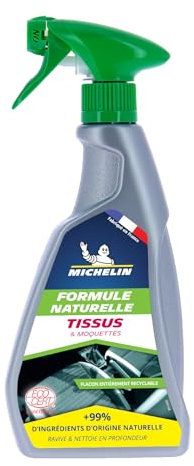 MICHELIN 009168 Nettoyant Détachant Tissus, Moquettes et Sièges, Formule Naturelle, 500 ML