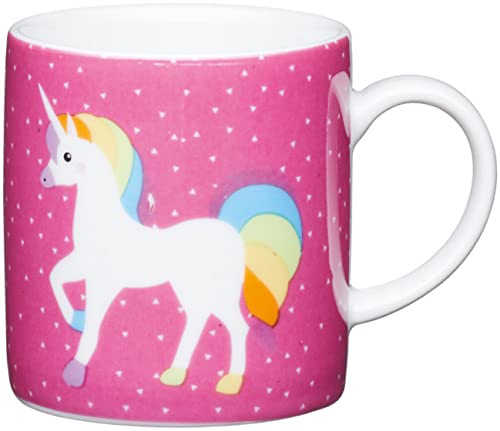 Kitchen Craft Coffee Mug 80 ml Porcelain Unicorn, Multi-Colour, 8 x 6 cm