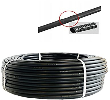 UZMAN 16 mm Tropfschlauch Perlschlauch Gartenbewässerung Tropfrohr Tropfer (400 Meter) Tropfbewässerung
