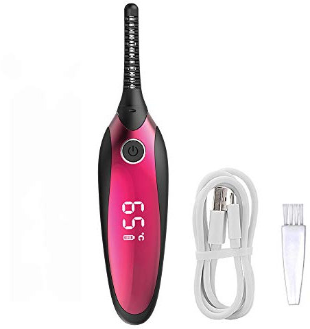 Elektrische Wimpernzange,3D Heated Eyelash Curler Beheizbare Wimpernzange Erhitzt Langlebig Wimper Augen Kosmetik