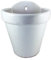 Maceta Colgante Maceta Colgar Pared Barro Esmalte Exterior (22 cms, Blanco)