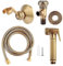 Fdit Vintage Messing Handheld Bidet Bad Sprayer Spray Kopfhalterung Schlauch Kit Badzubehör