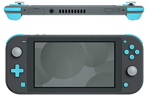 eXtremeRate Ersatz Tasten Set für Switch Lite-Himmelblau | Custom Premium Knöpfe ABXY, D-Pad, Home, Aufnahmeknopf, Plus, Minus, L/R/ZL/ZR-Trigger Buttons, Zubehör für NS Lite
