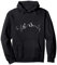 Magyar Vizsla Geschenke I Herzschlag Wandern Hunde Pullover Hoodie