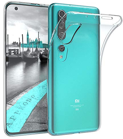EAZY CASE Hülle kompatibel mit Xiaomi Mi 10 5G / Mi 10 Pro 5G Schutzhülle Silikon, Ultra dünn, Slimcover, Handyhülle, Silikonhülle, Backcover, Durchsichtig, Klar Transparent