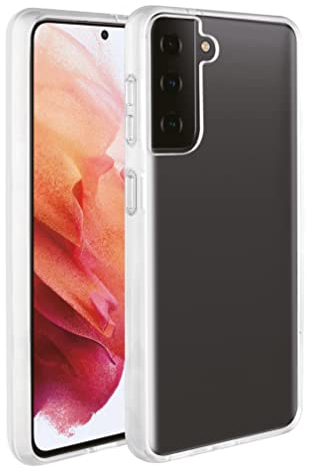 Vivanco Safe Steady Backcover Samsung Galaxy S21 (5G) Transparent Induktives Laden, Spritzwasserfest, Stoßfest, Wassera