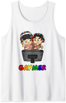 Gaymer Gay Gamer Gaming Queer Homosexuell Lesbisch Gay Pride Tank Top