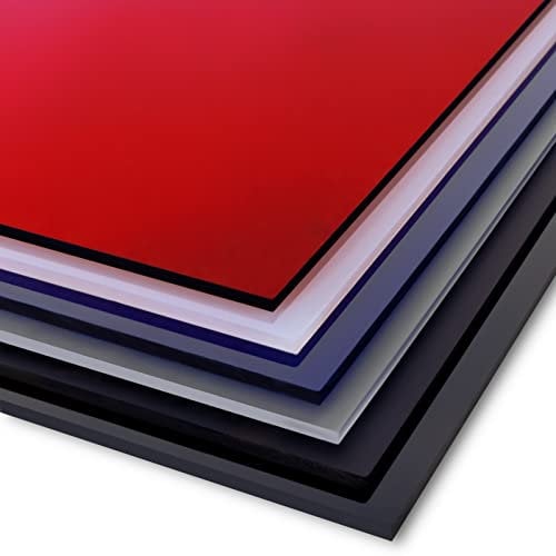 Floordirekt PMMA Platten Acrylglas 3mm 100x100 cm Kunststoffplatten, Plastikscheibe wetterbeständige Oberfläche (Blau)