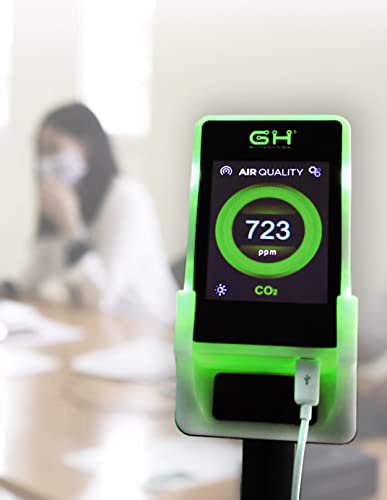 HAND AIR CO2 MISURATORE QUALITA' DELL'ARIA - RILEVATORE DIOSSIDO DI CARBONIO INDOOR A CASA, SCUOLA, UFFICIO