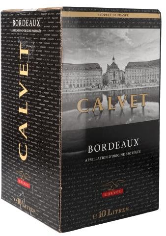 Calvet - Bordeaux AOP Vin Rouge - France - Bag in Box BIB 10L (1 x 10L)