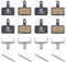 Teyssor Fahrrad Bremsbeläge 4 Paar Bremsbeläge für Shimano B01S/B03S/B05S