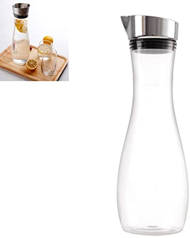 Botella de Jugo, Jarra de Jugo, Jarra de Agua, Jarra de Acrílico para Bebidas, Jarra Pequeña de Plástico Con Tapa Jarra Acrílica Para Jugos Transparentes Jarro de Agua Jarra de Jugo Helada