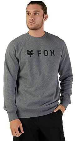 Fox Racing Herren Absolute Fleece Crew, Graphitgrau meliert, Large