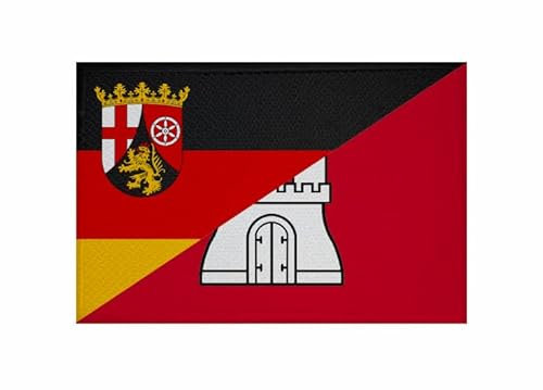 U24 Aufnäher Rheinland-Pfalz-Hamburg Fahne Flagge Aufbügler Patch 9 x 6 cm