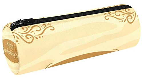 Sambal Poulet Tajine Served with Olives Pot Canvas Pen Case Coin Purse Cosmetic Makeup Bag for Student Stationery School Office Storage, Multi#04, 20x6.3cm/7.9x2.5in, Trousses à crayons