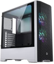 Magniumgear Neo Air ATX Mid-tower, design frontale in rete ad alto flusso d'aria, 2 ventole da 120 D-RGB, controller D-RGB, bianco (MG-NE520A_DBW02)