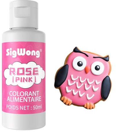 Colorant Alimentaire Liquide, 50ml Concentré Colorant Peinture Alimentaire Pour Gâteau, Cuisson, Décoration, Glaçage - Colorants Alimentaires Pour Biscuits - Rose
