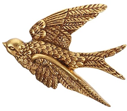 Abaodam Schwalben Hängen Tierische Wandkunst Vogelschwarm Wanddeko Vogel-wandkunstdekor Ornamente Mit Metallwand Hängen Wanddekorationen Aus Metall Wanddeko Vogel Drinnen Harz Wandschmuck