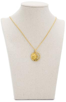 Oirlv Leinen Halskette Display Büste 3D Halskette Veranstalter Schmuck Display Halter (H-21,5cm)