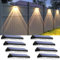 Solar Lights Outdoor - IP65 Waterproof Solar Fence Lights 3 Mode Warm/Daylight/Cold White - Outside, Deck Fences, Stair Railings, Swimming Pools, Walls (8 pack)