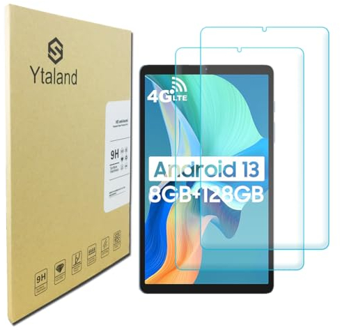 Ytaland Schutzfolie für Panzerglas für Blackview Tab 60 Tablet 8,68 Zoll, 2 Stück 9H Härte Displayschutz, Anti-Kratzen, Anti-Bläschen, HD Clear Panzerfolie Displayschutzfolie Panzer Schutz Glas
