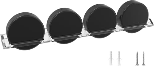 FEYRUN Hockey Puck Wandhalterung, Acryl, für 4 Pucks (transparent)