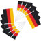 ADMAY Deutschland Flagge Klein für EM Deko, 14x21 cm German Handgehaltene Fahne mit Stab, Polyester Deutschlandfahne, Deutschland Handgehaltene Flagge für Fußball Fans