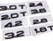 VISIYUBL Emblem passend for Audi 1,8 T 2,0 T 2,4 3,0 T 3,2 3,6 A3 A4 A5 A6L A7 A8L Q3 Q5 Q7 Allradantrieb Kofferraum-Logo-Aufkleber(Glossy Black,3.2)