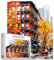 Tucocoo 1000 Teile Puzzle für Erwachsene Herbst Straßenlandschaft Puzzle New York Stadtbild 1000 Teile Puzzles für herausfordernde Familienaktivitätsspiel Rote Gebäude Kunst DIY Puzzle Wanddekoration