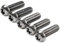 YFUK Rear Disc Brake M8*20 Retaining Rotor Bolt Screw 5pcs For BMW S1000RR M1000RR S1000XR 19-24 Titanium Alloy Silver