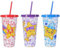 3 tazas de plástico reutilizables con diseño de estrella que cambian de color, taza de café helado de árbol de Navidad con tapas y popotes, botella mágica de bebida fría para niños y adultos, tazas de