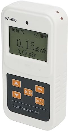 Geigerzähler Nuklearer Strahlungsdetektor Handheld Beta Gamma Röntgenstrahlenüberwachungsmonitor Digitalanzeige mit hoher Präzision (Weiß)