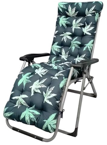 AevQuas Solo cuscini per sedia a dondolo, con 6 lacci e copertura superiore fissa, antiscivolo, cuscino per sedia reclinabile da giardino, per esterni, spiaggia, portico, altalena, patio (senza