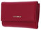 Coccinelle Metallic Soft Wallet Grainy Leather Sangria