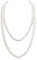 Lotus Karen 7mm künstliche Perle Frauen lange Perlenkette Künstliche Perlenkette 120cm Perlen Halskette für Bräute Hochzeit Party Zubehör Geburtstag Jahrestag für Frauen