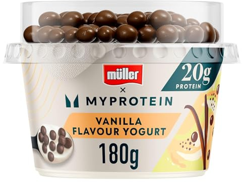 Muller MyProtein High Protein Vanilla Yogurt with Chocolate Balls, 180g