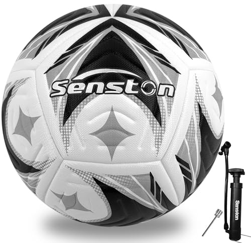 Senston Football Size 5 Official Soccer Ball for Match and Training