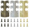 Battiscopa paraspigoli, 6 pezzi, 48 x 25,5 x 21 mm, protezione in ferro con esterno classico vintage, accessori decorativi per mobili per la casa (bronzo, 6 pezzi)