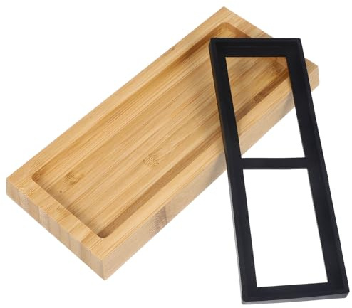 HOMSFOU 1 Set Holz-Schleifsteinhalter, rutschfester Schleifsteinständer für stabiles Schärfen, kompatibel mit Schleifsteinen