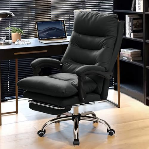 XUEGW Office Chair with Foot Rest Gaming Chair Ergonomic Executive Desk Chair High Back Computer Chair