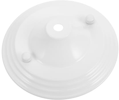 jojofuny Abdeckplatte für Deckenleuchte aus Metall, Retro, Weiß | Deckenlampe Glaskugeln, Baldachin für Deckenlampen, Abdeckung für Leuchten